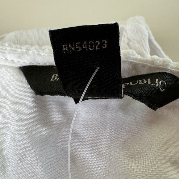 Banana Republic White Lace Eyelet Sheath Dress SIze 4 NWT - Picture 11 of 14